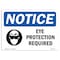 Signmission OSHA, Eye Protection Required, 10in X 7in Rigid Plastic, 10" W, 7" H, Landscape, OS-NS-P-710-L-12337 OS-NS-P-710-L-12337 - alternate 1